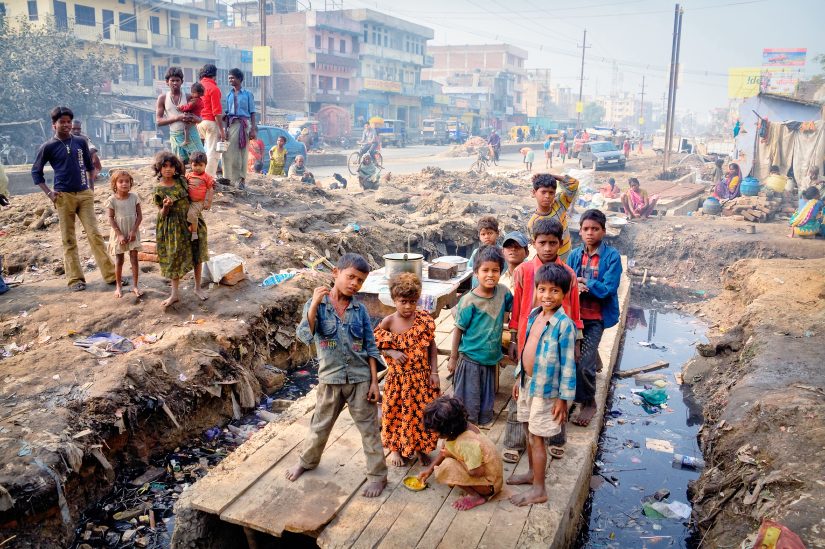 India, Bihar state, Patna, 11 december 2007, Slums Patna, Bihar